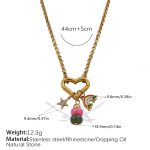 color: XL512CRG Multi-charm Necklace