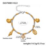 color: E697-Mixed Color Bracelet 16+5cm