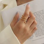 color: A093-Gold Spring Ring / size: Open Adjustable