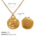 color: XL769G10 Gold Necklace