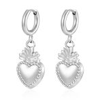 color: Steel Color Pineapple Heart Shape Ear Cuff MS-679