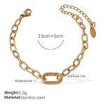 color: SL324G Gold Bracelet