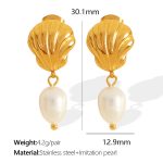 color: EH501 Gold Earrings