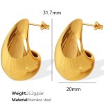 color: EH46 Gold Earrings