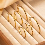 color: 3 Pair Set Gold