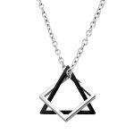 color: Black Triangle + Curb Chain