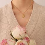 color: P540-Gold Necklace -40+5cm