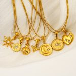 Retro High-Grade Stainless Steel Tarot Necklace Women's All-Match Personality Ornament
