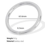 color: SZ95 Medium Silver Bangle