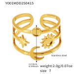 color: Y001-Gold Ring / size: US 7