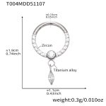 color: T004-Steel Color Nose Ring