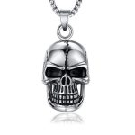 color: Cracked Skull +60cm Stainless Steel Chain