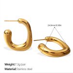 color: EH1038G Gold Earrings