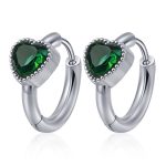 color: MS-760 Steel Color Heart Green Rhinestone