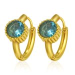 color: MS-768 Gold Sky Blue Rhinestone