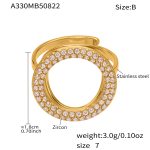 color: A330-B Gold Zircon Ring
