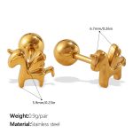 color: EH1200G Piercing Stud Earrings