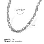 color: XL308 Silver Necklace