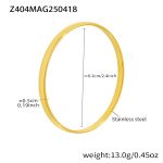 color: Z404-Gold 5mm Width Dome Bangle