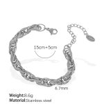 color: SL97 Silver Bracelet