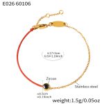color: E026-January Black Zircon Bracelet