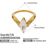 color: A489-Gold Ring Size 6