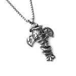 color: Skull Cross + Stainless Steel Chain