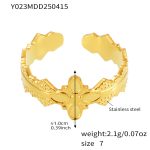 color: Y023-Gold Ring / size: US 7