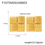 color: F1075-Gold Earrings