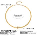 color: TXP558-Gold Necklace 38+8cm