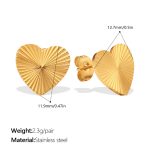 color: EH1304G Gold Stud Earrings