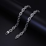 color: 7mm 8-face Polished Square Buckle / size: 18cm Bracelet
