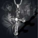 color: Cast Cross + Stainless Steel Chain