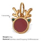 color: PJ549RDG Red Enamel Gold Pendant
