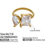 color: A610-Gold Ring / size: US 6