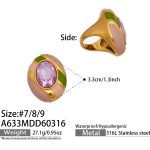 color: A633-Gold Ring / size: US 7