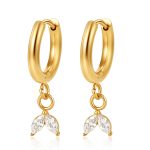color: Fish Tail Pendant Ear Cuff MS-874-8