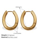 color: EH42G Gold Earrings