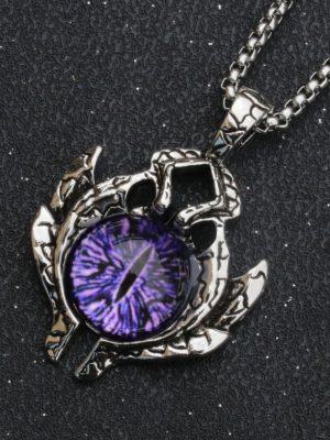 New Devil's Eye Pendant Necklace Female Exaggerated Personalized Eyes Spot Drill Clavicle Chain