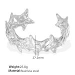 color: SZ242S Adjustable Silver Bangle