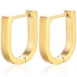 color: Flat Small U Shape Gold 1 PC MS-090