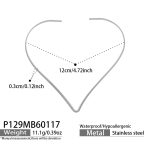 color: P129-Steel Color Choker