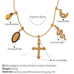 color: XL788G8 Multi-element Necklace
