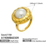 color: A190-Gold Ring Size 8