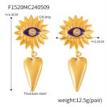 color: F1520-Gold Earrings