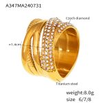 color: A347-Gold Ring / size: US 6