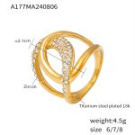 color: A177-Gold Ring / size: US 6