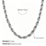 color: XL395S Silver Necklace