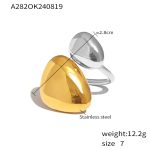 color: A282-Two-tone Gold Ring -Size 7 / size: US 7