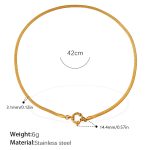 color: XL481G3MM Gold Necklace